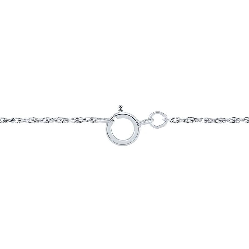 Lab Grown Diamond Necklace with Bezel Setting in 10K White Gold &#40;1/3 ct. tw.&#41; – Image 3 of 3