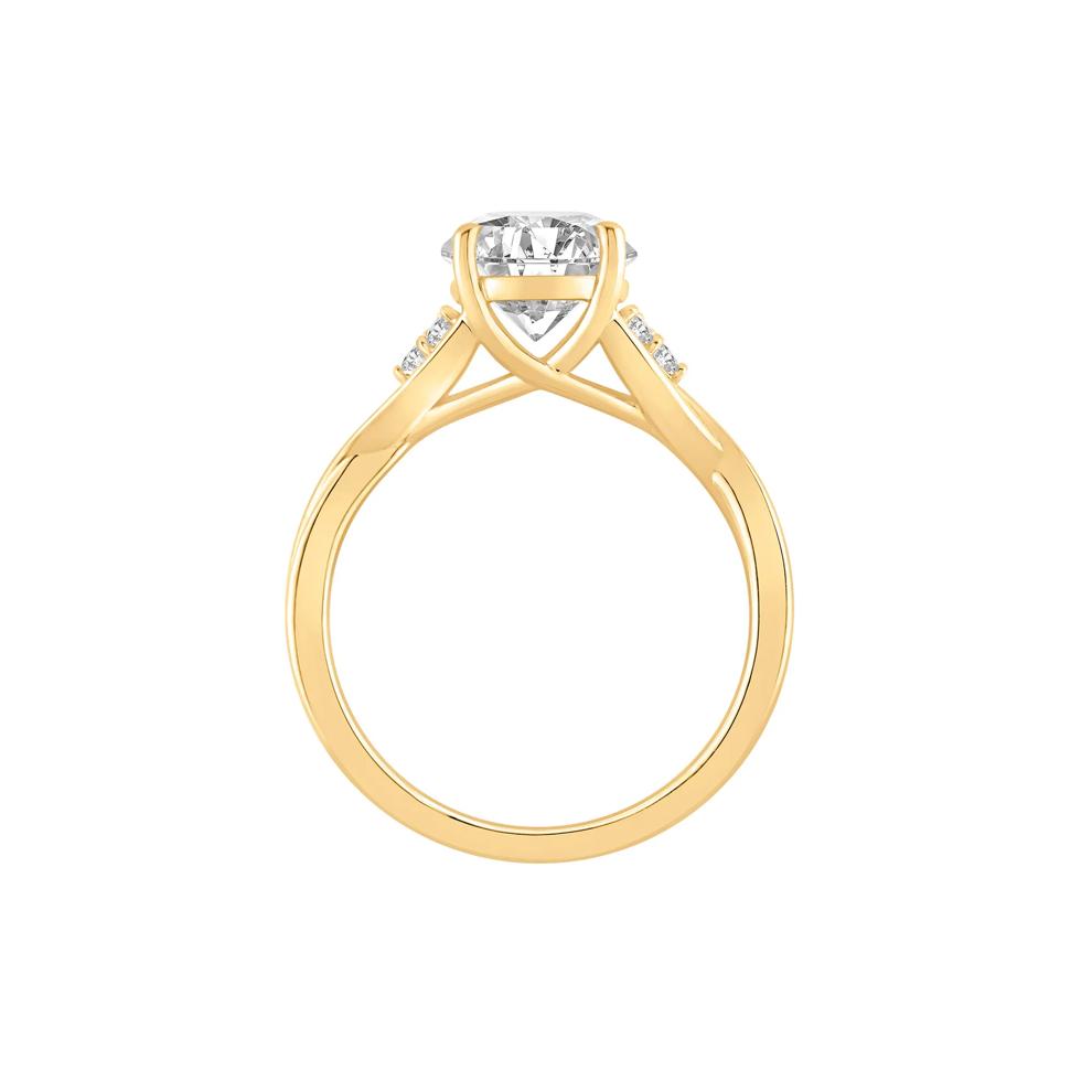 Lab Grown Diamond Round Engagement Ring in 14K Yellow Gold (2 ct. tw.) – Image 2 of 4