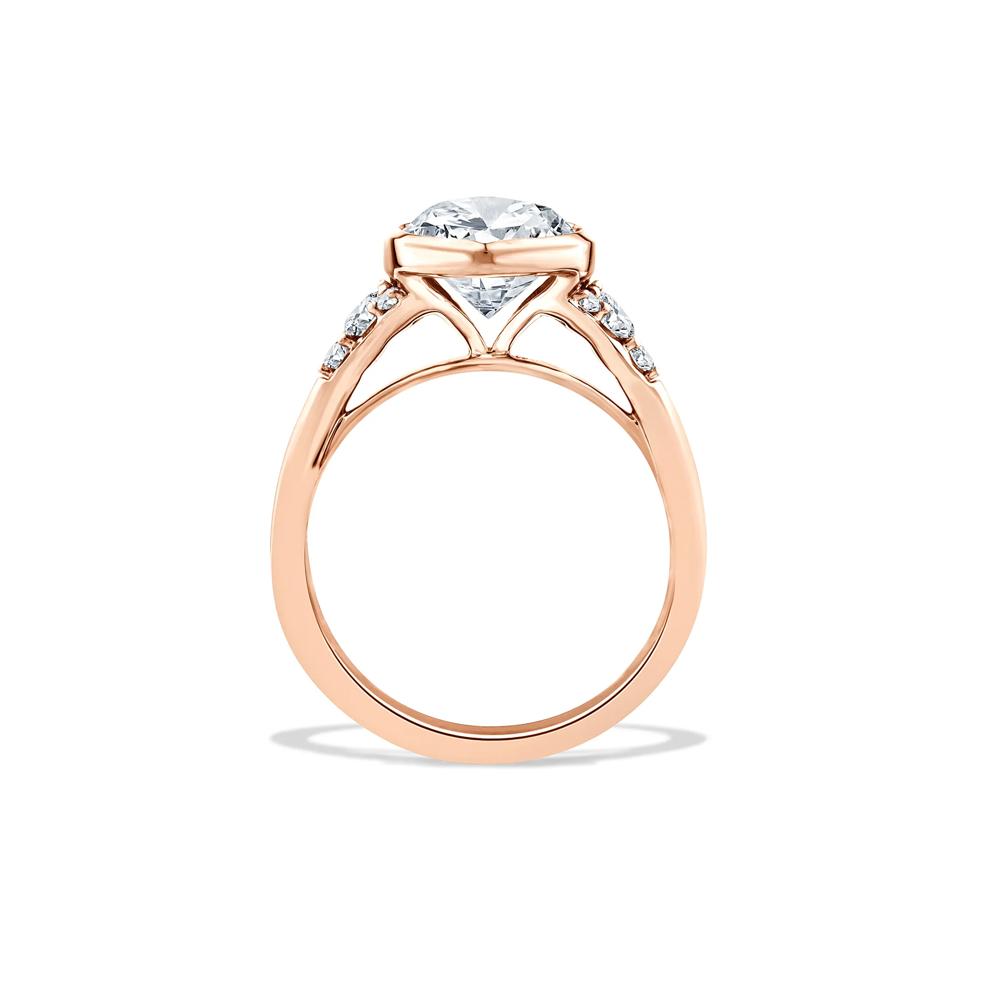 Lab Grown Diamond Marquise-Cut Engagement Ring in 14K Rose Gold (4 1/4 ct. tw.) – Image 2 of 4