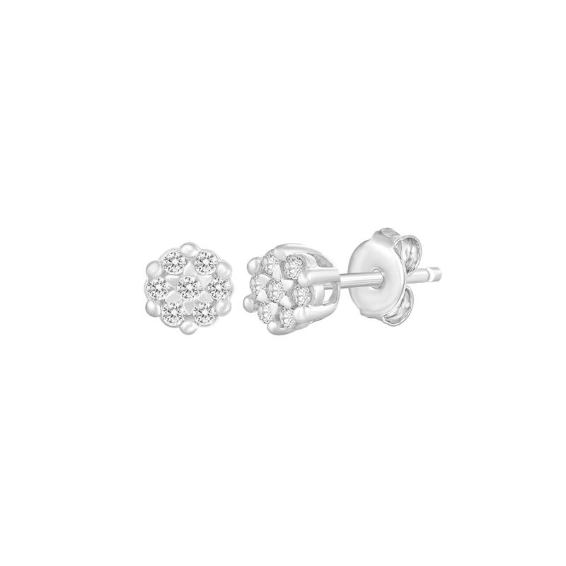 Diamond Accent Earrings in 10K Gold – Image 1 of 1