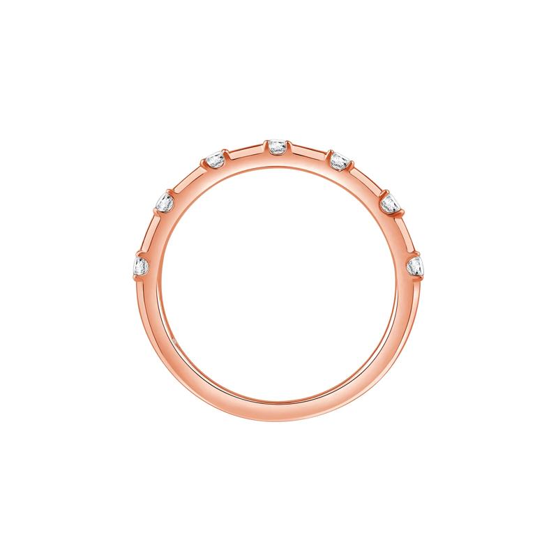 Piper Lab Grown Diamond Wedding Band in 14K Rose Gold &#40;1/5 ct. tw.&#41; – Image 2 of 5