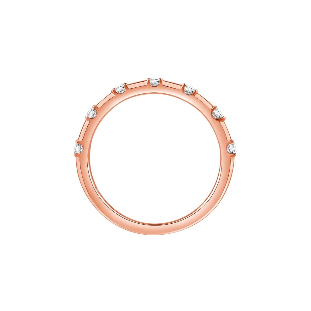 Piper Lab Grown Diamond Wedding Band in 14K Rose Gold (1/5 ct. tw.) – Image 2 of 5