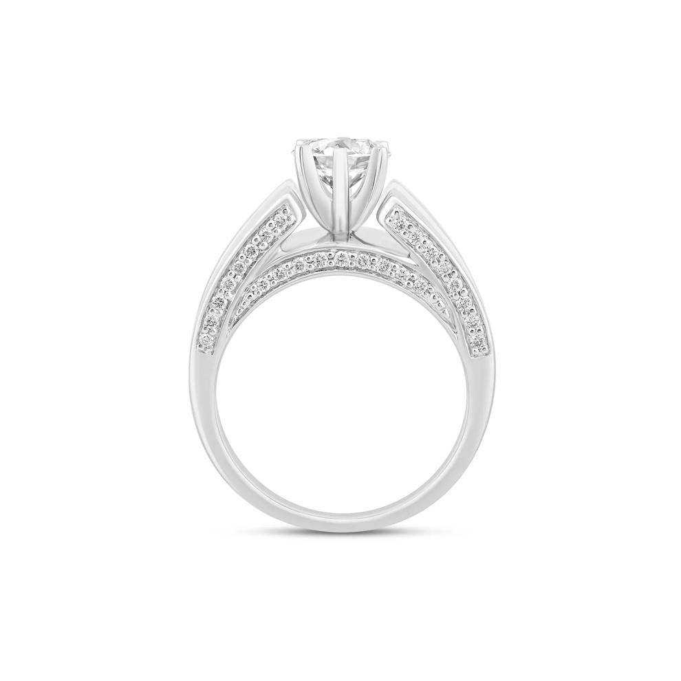 Diamond Semi-Mount Engagement Ring in 14K White Gold (1 1/3 ct. tw.) (Setting Only) – Image 3 of 6
