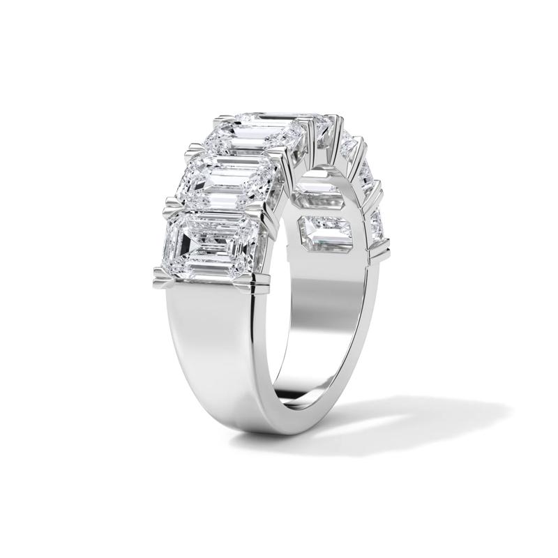 Lab Grown Diamond Emerald-Cut Anniversary Band in 14K White Gold &#40;6 ct. tw.&#41; – Image 3 of 4