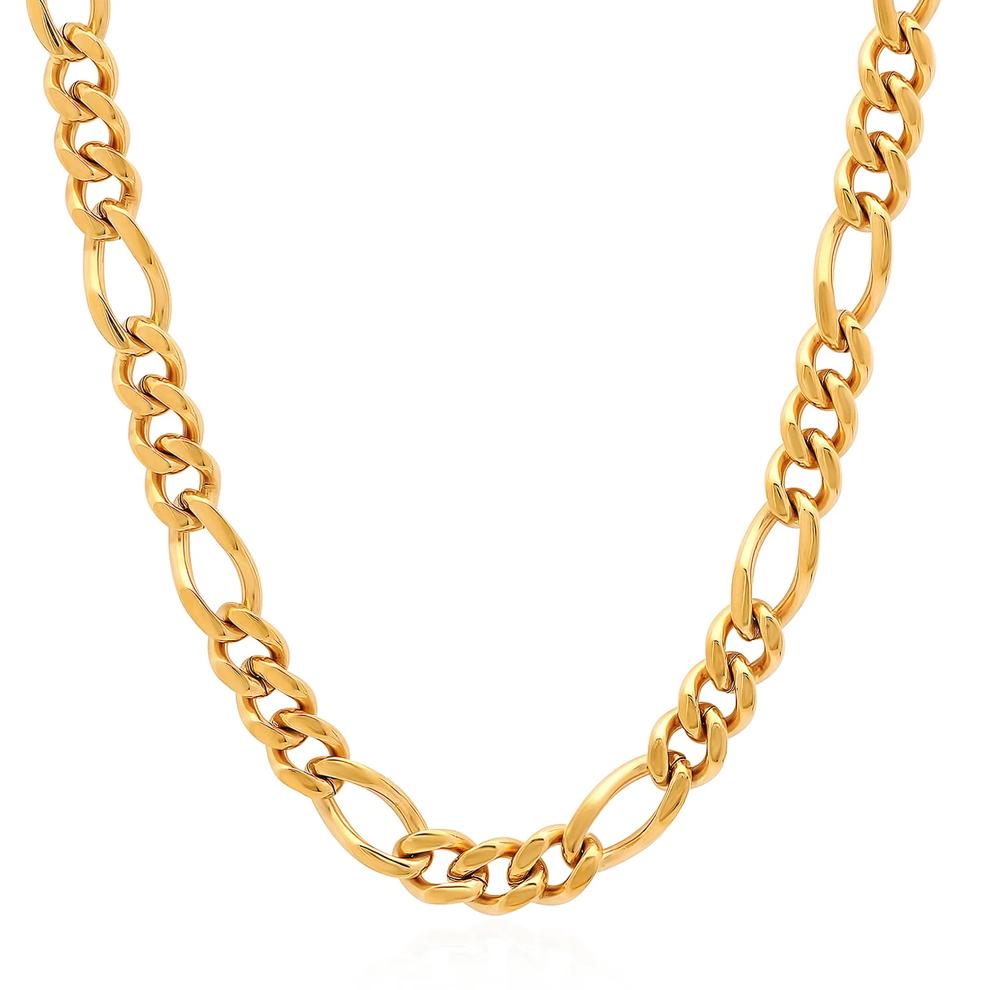 Men's Figaro Chain in Ion-Plated Stainless Steel, 7.5MM, 24" – Image 1 of 3