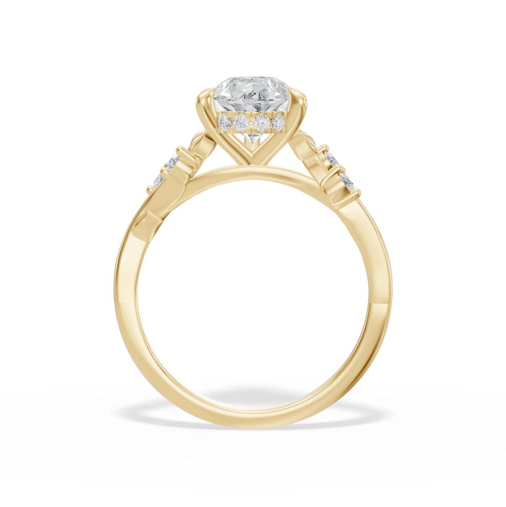 Lab Grown Diamond Pear-Shaped Center Engagement Set in 14K Yellow Gold (2 1/4 ct. tw.) – Image 2 of 6