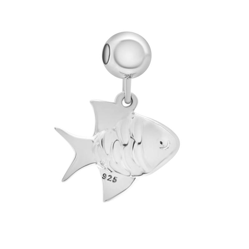 Fish Bead Charm in Sterling Silver – Image 3 of 3