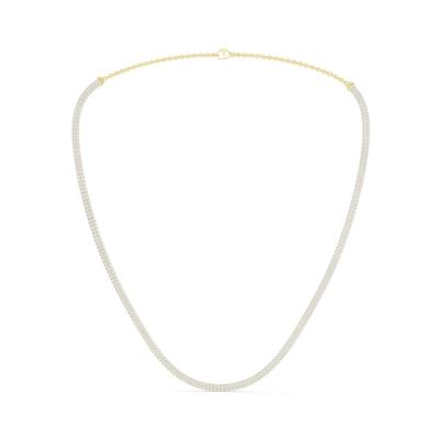 Lab Grown Diamond Double Row Necklace in 14K Yellow Gold (5 ct. tw.)