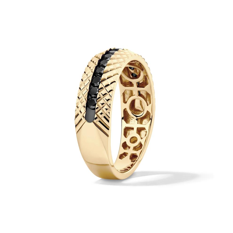 Black Diamond Band in 10K Yellow Gold (1/2 ct. tw.) – Image 3 of 4