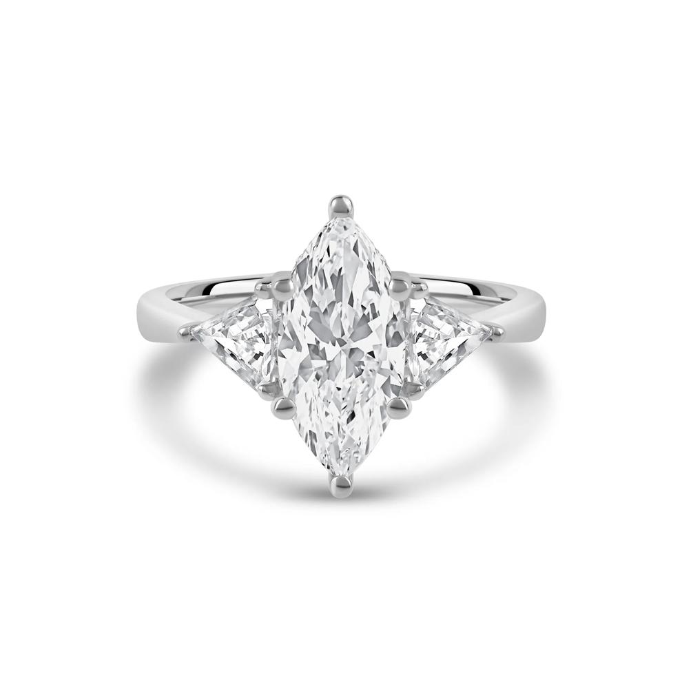 Lab Grown Diamond Emma Marquise Engagement Ring in 14K White Gold (2 1/2 ct. tw.) – Image 1 of 4