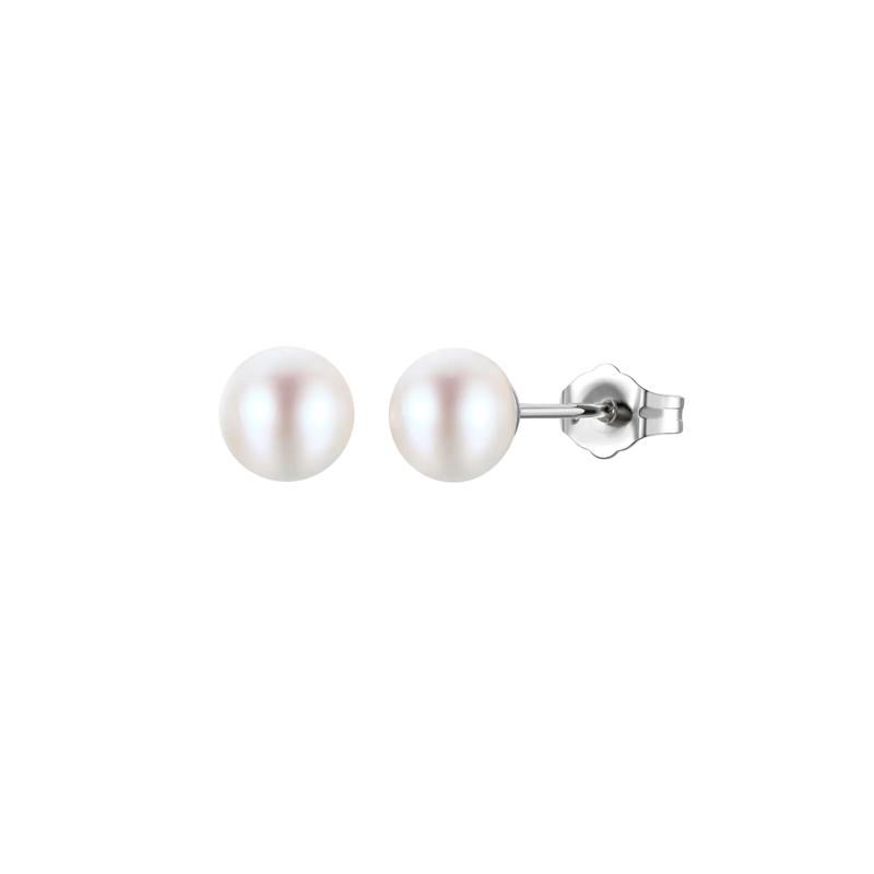Freshwater Cultured White Button Pearl Box Set in Sterling Silver – Image 3 of 5