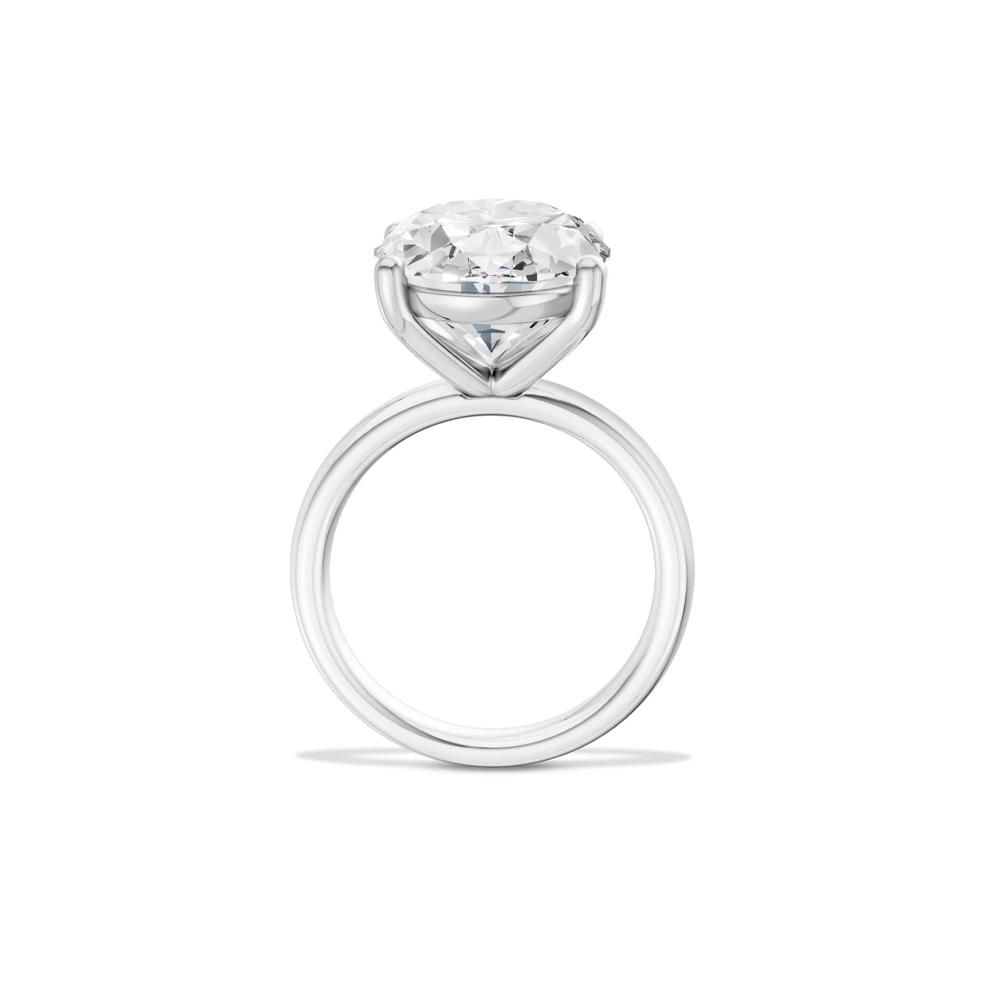 Lab Grown Diamond Oval Solitaire Ring in Platinum (9 ct.) – Image 2 of 4