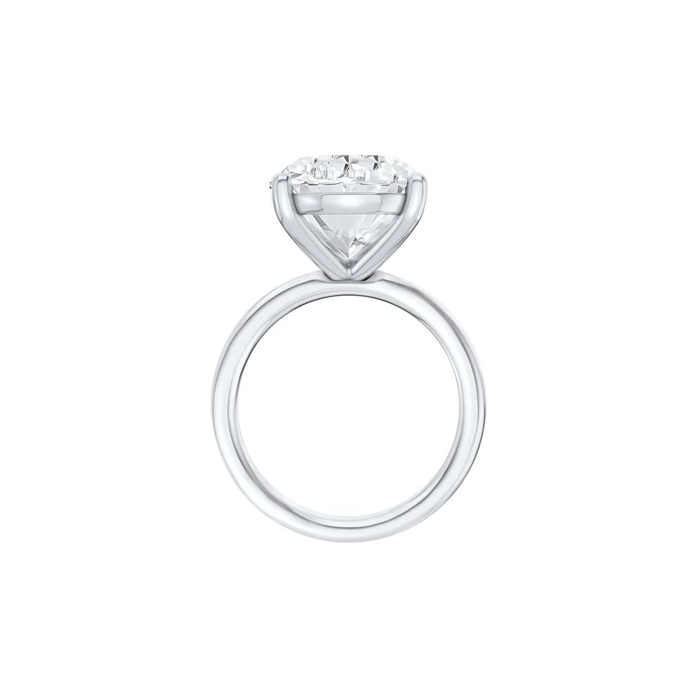 Lab Grown Diamond Oval Solitaire Ring in Platinum (9 ct.) – Image 2 of 4
