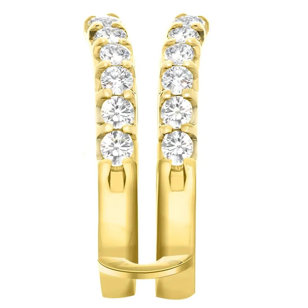 Diamond Chevron Insert in 14K Yellow Gold – Image 3 of 4