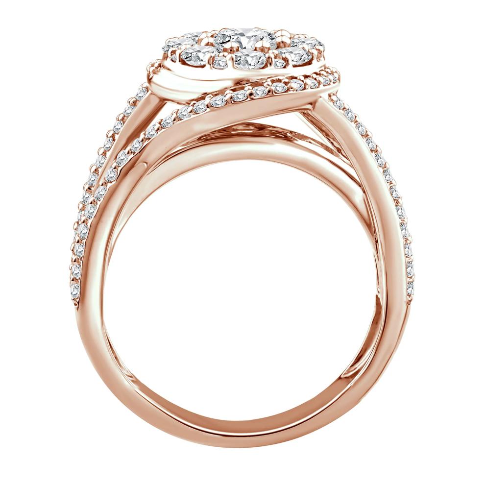 Diamond Composite Engagement Ring in 10K Rose Gold (1 3/4 ct. tw.) – Image 2 of 3
