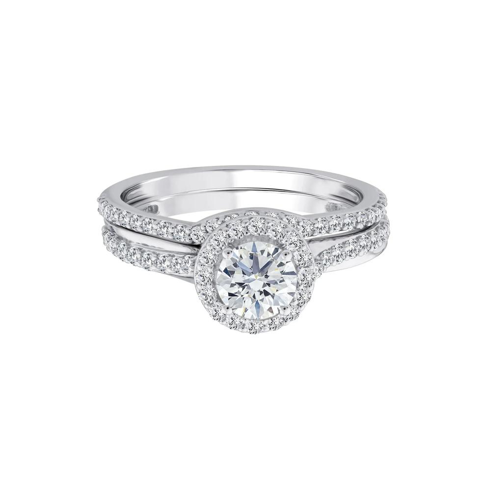 Lab Grown Diamond Engagement Ring Set in 10K White Gold (1 1/5 ct. tw.) – Image 1 of 3
