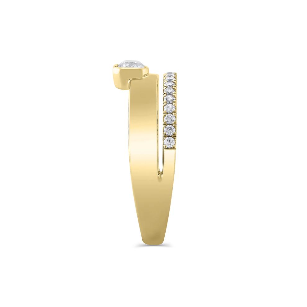 Lab Grown Diamond Multi-Row Anniversary Band in 10K Yellow Gold (1/2 ct. tw.) – Image 3 of 3