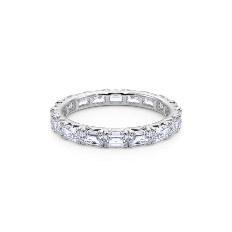 Lab Grown Emerald-Cut Diamond Eternity Band in 14K White Gold &#40;2 1/7 ct. tw.&#41; – Image 4 of 4