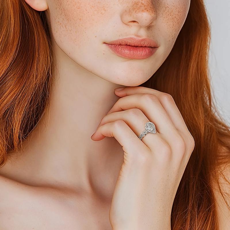 Florence Lab Grown Diamond Bridal Set in 14K White Gold &#40;2 ct. tw.&#41;  – Image 5 of 5