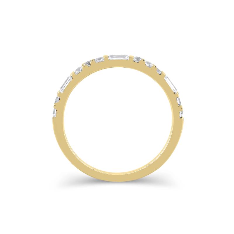 Lab Grown Diamond Mixed Shape Anniversary Band in 10K Yellow Gold &#40;1/2 ct. tw.&#41; – Image 2 of 3