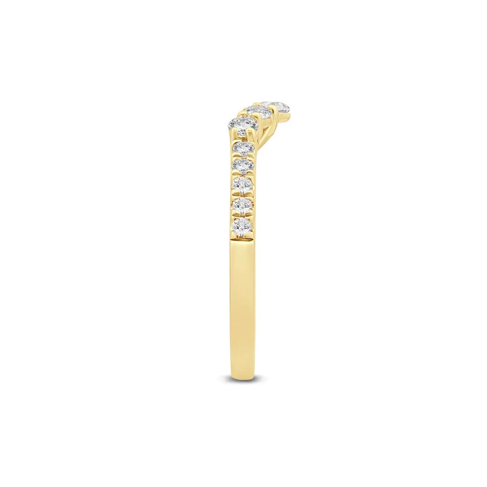 Lab Grown Diamond Contour Band in 14K Yellow Gold (1/2 ct. tw.)  – Image 3 of 3