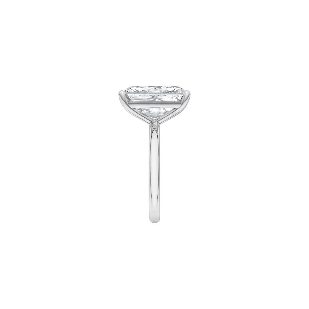 Lab Grown Diamond Radiant-Cut Solitaire Ring in 14K White Gold (6 ct.) – Image 2 of 4