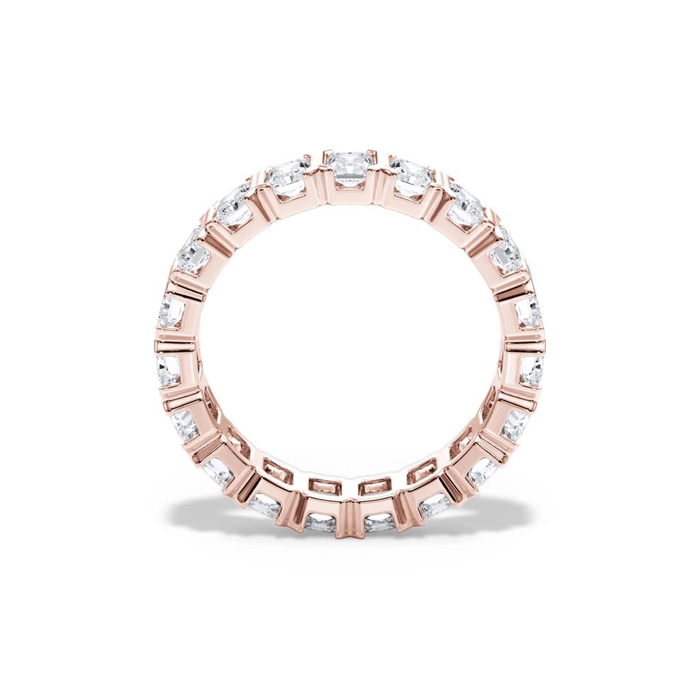 Lab Grown Diamond North-South Half Bezel Eternity Band in 14K Rose Gold (3 ct. tw.) – Image 2 of 4