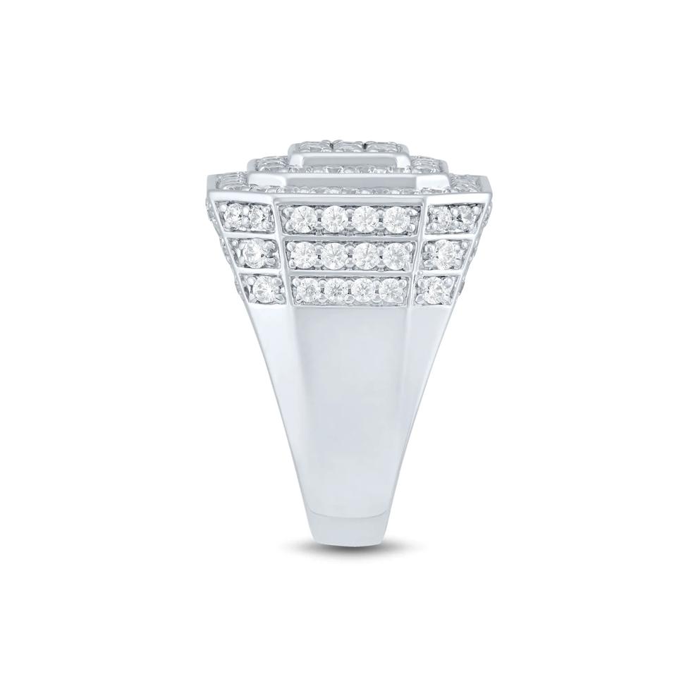 Lab Grown Diamond Men&rsquo;s Wedding Band in 14K White Gold (3 ct. tw.) – Image 3 of 3