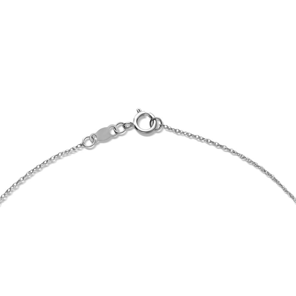 Lab Grown Diamond Solitaire Pendant in 14K White Gold (1/4 ct. tw.) – Image 4 of 4