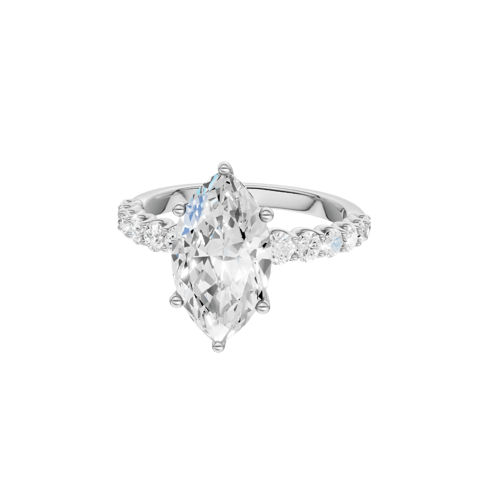 Lab Grown Diamond Engagement Ring in 14K White Gold (3 5/8 ct. tw.) – Image 2 of 5