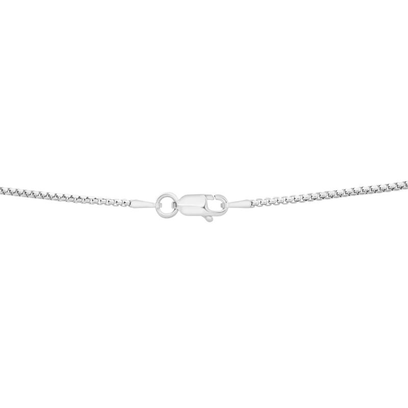 Men&#39;s Black Onyx &amp; Diamond Dog Tag Pendant Necklace in Sterling Silver &#40;1/4 ct. tw.&#41; – Image 3 of 4