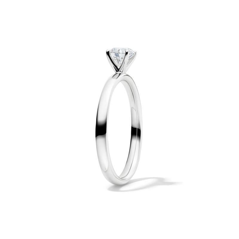 Diamond Round Brilliant Cut Solitaire Engagement Ring in 14K White Gold (1/2 ct.) – Image 3 of 5