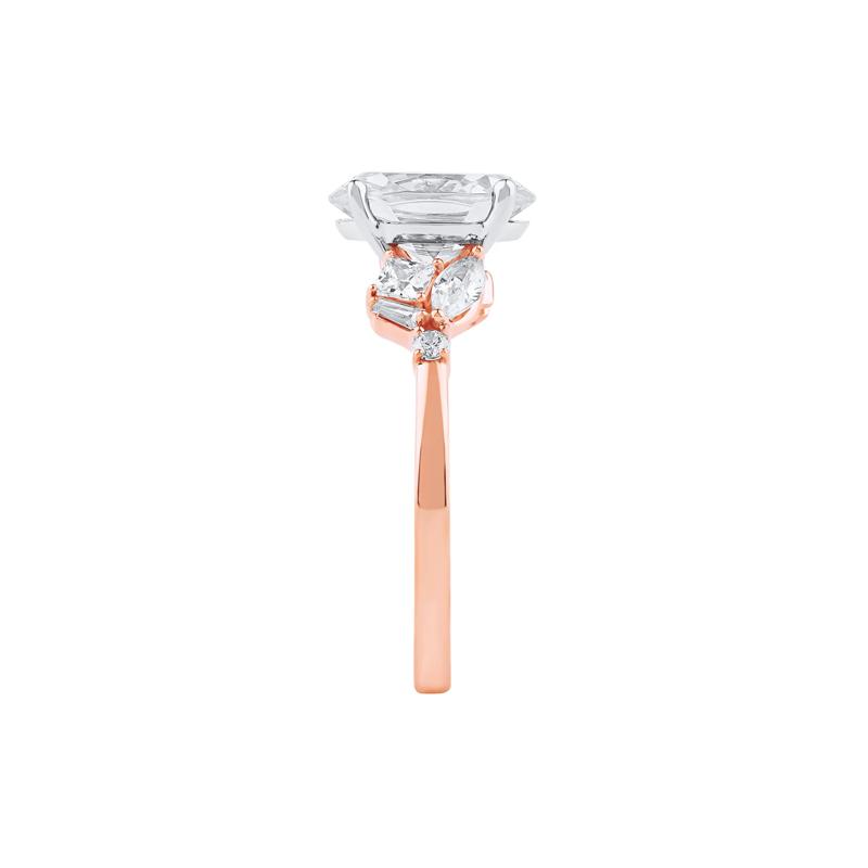 Nora Lab Grown Diamond Engagement Ring in 14K Rose and White Gold (2 1/2 ct. tw.) – Image 3 of 5
