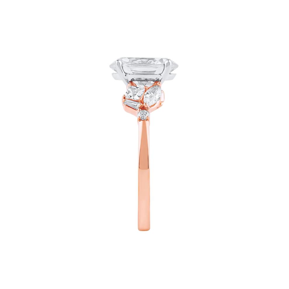 Nora Lab Grown Diamond Engagement Ring in 14K Rose and White Gold (2 1/2 ct. tw.) – Image 3 of 5
