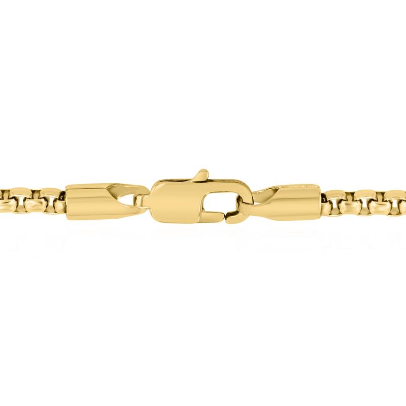 Diamond Lion Head Pendant in Yellow Ion-Plated Stainless Steel &#40;1/4 ct. tw.&#41; – Image 3 of 3