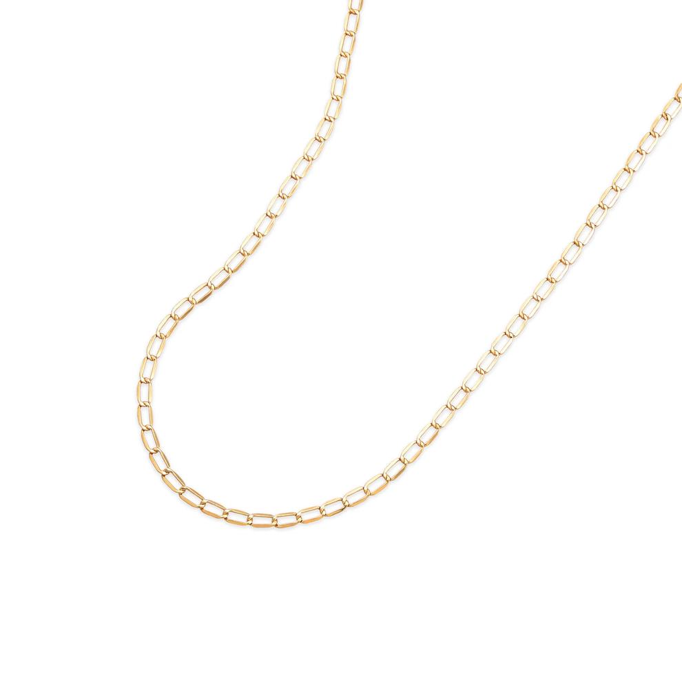 Hollow Forzatina Chain in 14K Yellow Gold, 2.6mm, 18" – Image 4 of 4
