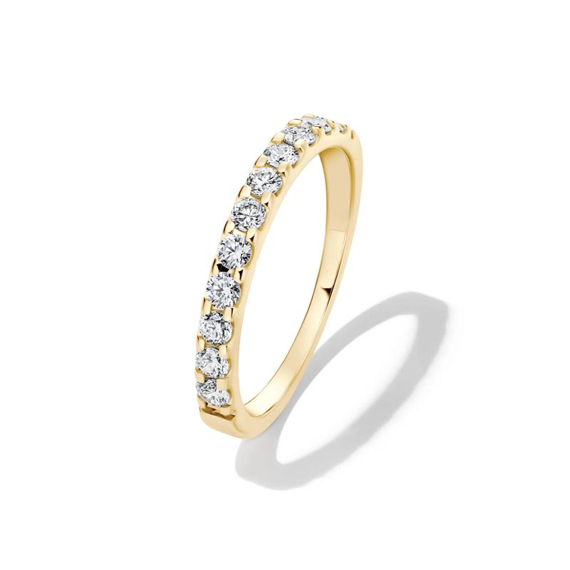 1/2 ct. tw. Lab Grown Diamond Band in 14K Yellow Gold – Image 4 of 4