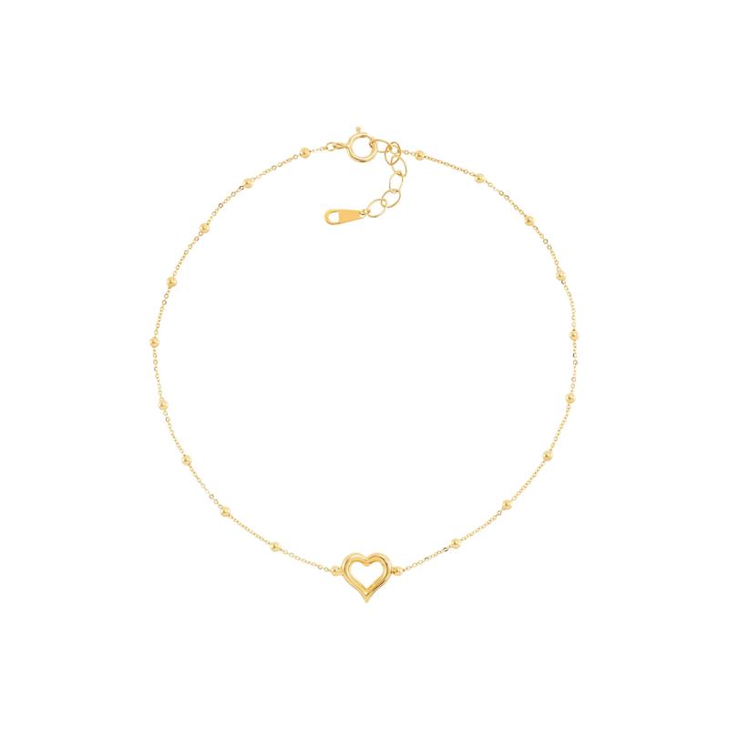 Heart Anklet in 14K Yellow Gold – Image 1 of 1