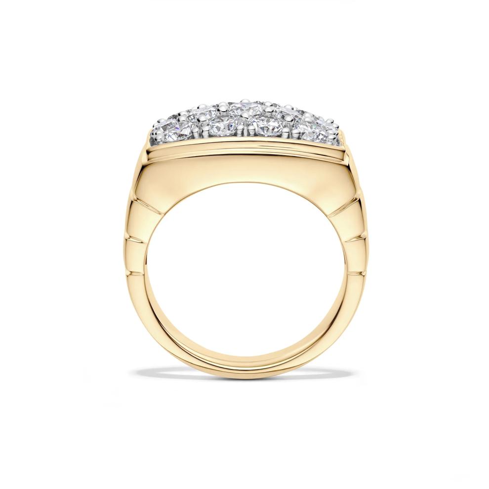Men's Lab Grown Diamond Ring in 10K Yellow Gold (3 ct. tw.) – Image 2 of 4