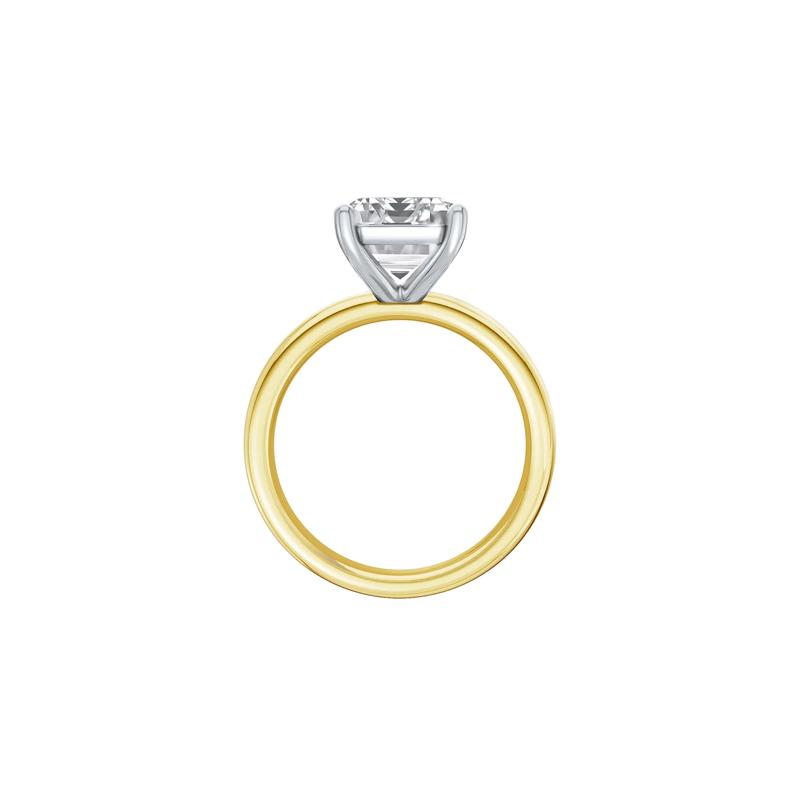 Lab Grown Diamond Emerald-Cut Solitaire Ring in 14K Yellow &amp; White Gold &#40;5 ct.&#41; – Image 2 of 4