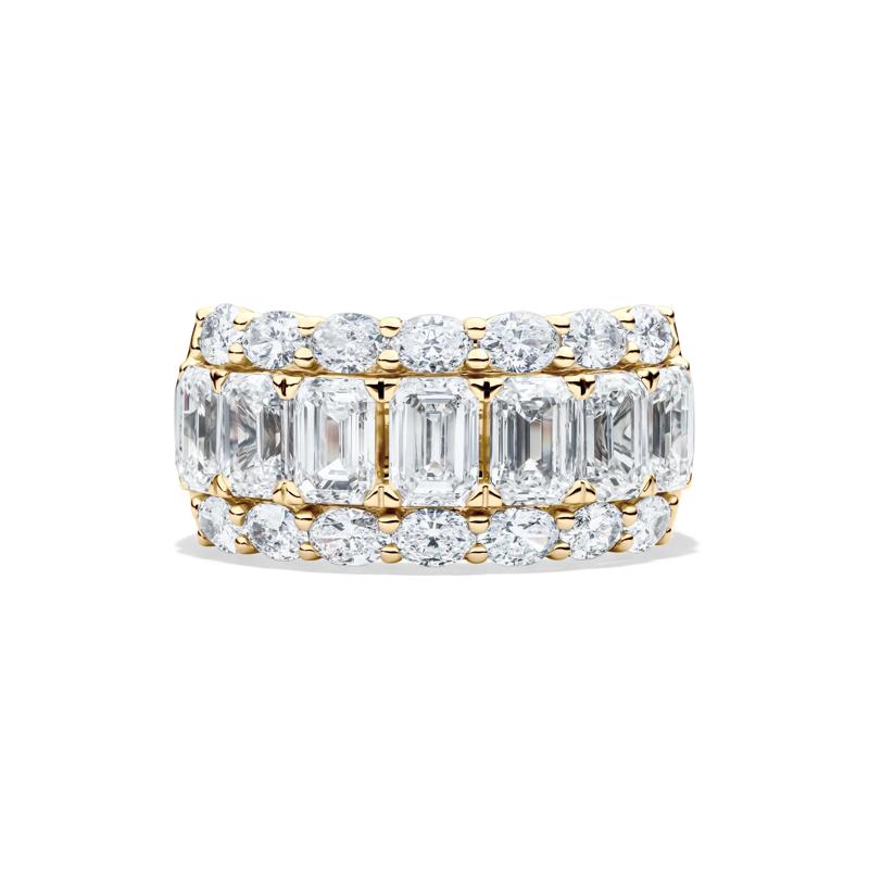 Lab Grown Diamond Multi-Row Band in 14K Yellow Gold &#40;5 ct. tw.&#41; – Image 1 of 1