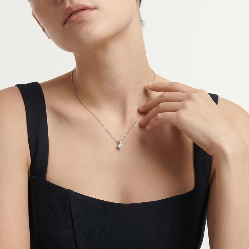 1/3 ct. tw. Diamond Solitaire Pendant in 14K White Gold – Image 3 of 3