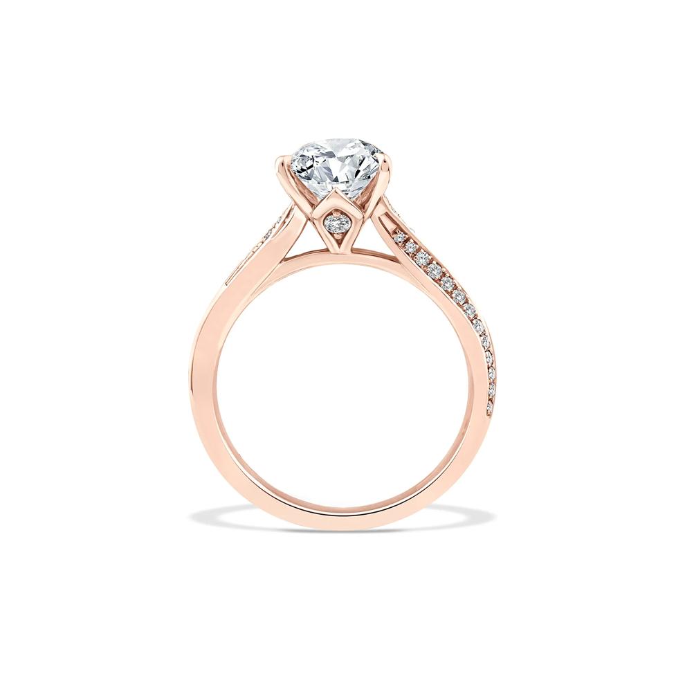 Lab Grown Diamond Pear-Shaped Engagement Ring in 18K Rose Gold (2 3/4 ct. tw.) – Image 2 of 4