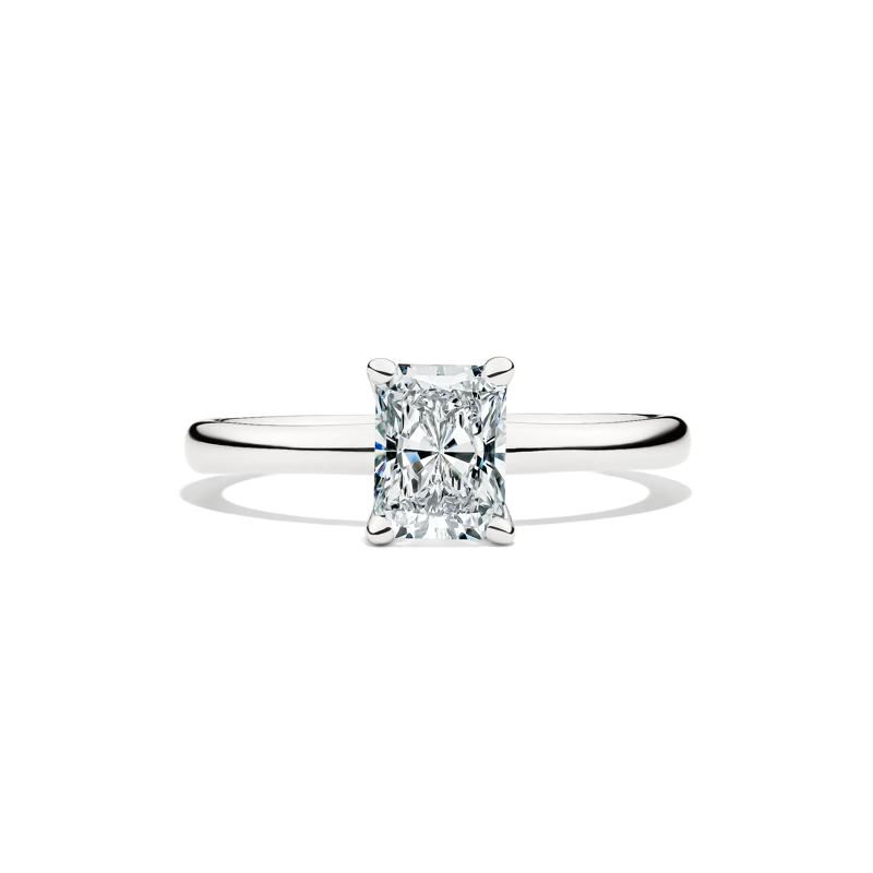 Diamond Radiant-Cut Solitaire Engagement Ring in 14K White Gold &#40;1 ct.&#41; – Image 1 of 5