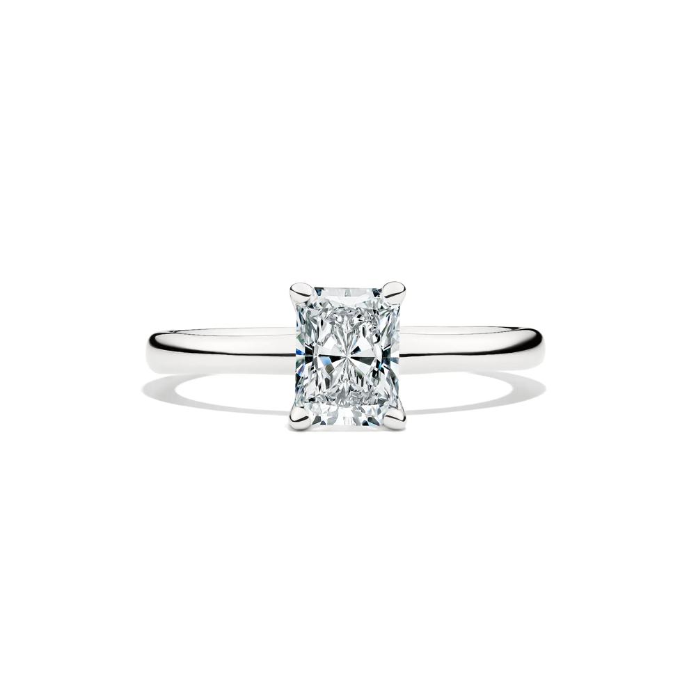 Diamond Radiant-Cut Solitaire Engagement Ring in 14K White Gold (1 ct.) – Image 1 of 5