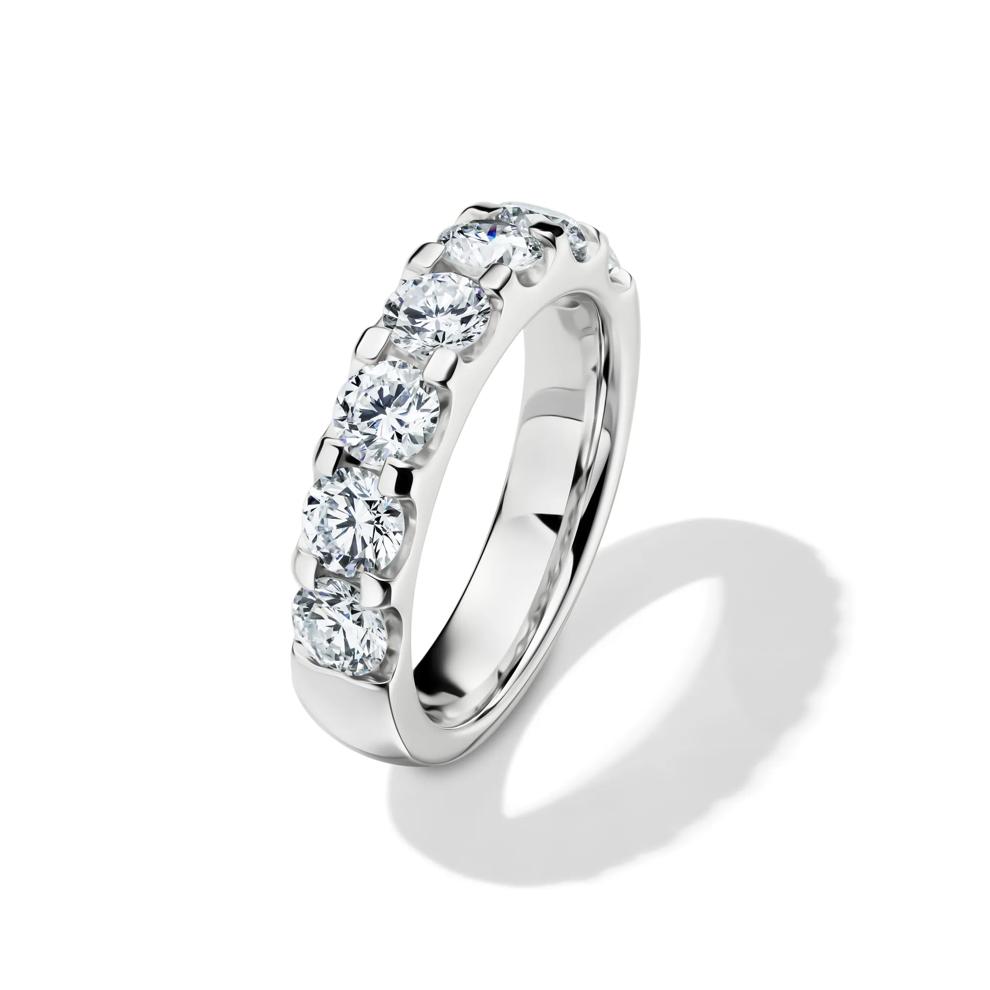Lab Grown Diamond Seven-Stone Anniversary Band in 14K White Gold (2 ct. tw.) – Image 4 of 4