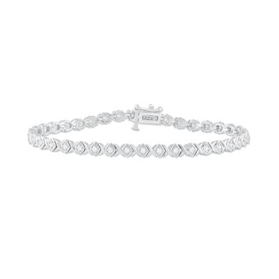 Diamond XO Bracelet in Sterling Silver (1/2 ct. tw.)