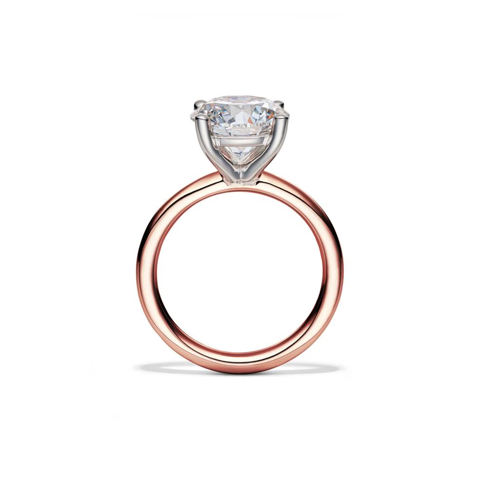 Lab Grown Diamond Round Solitaire Engagement Ring in 14K Rose Gold (4 ct.) – Image 2 of 4