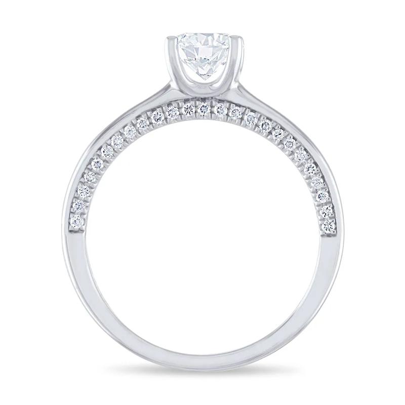 7/8 ct. tw. Diamond Engagement Ring in 14K White Gold – Image 2 of 3