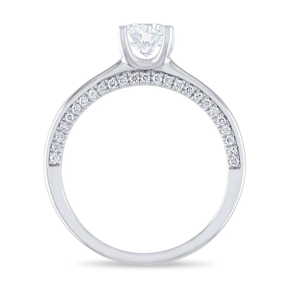 7/8 ct. tw. Diamond Engagement Ring in 14K White Gold – Image 2 of 3